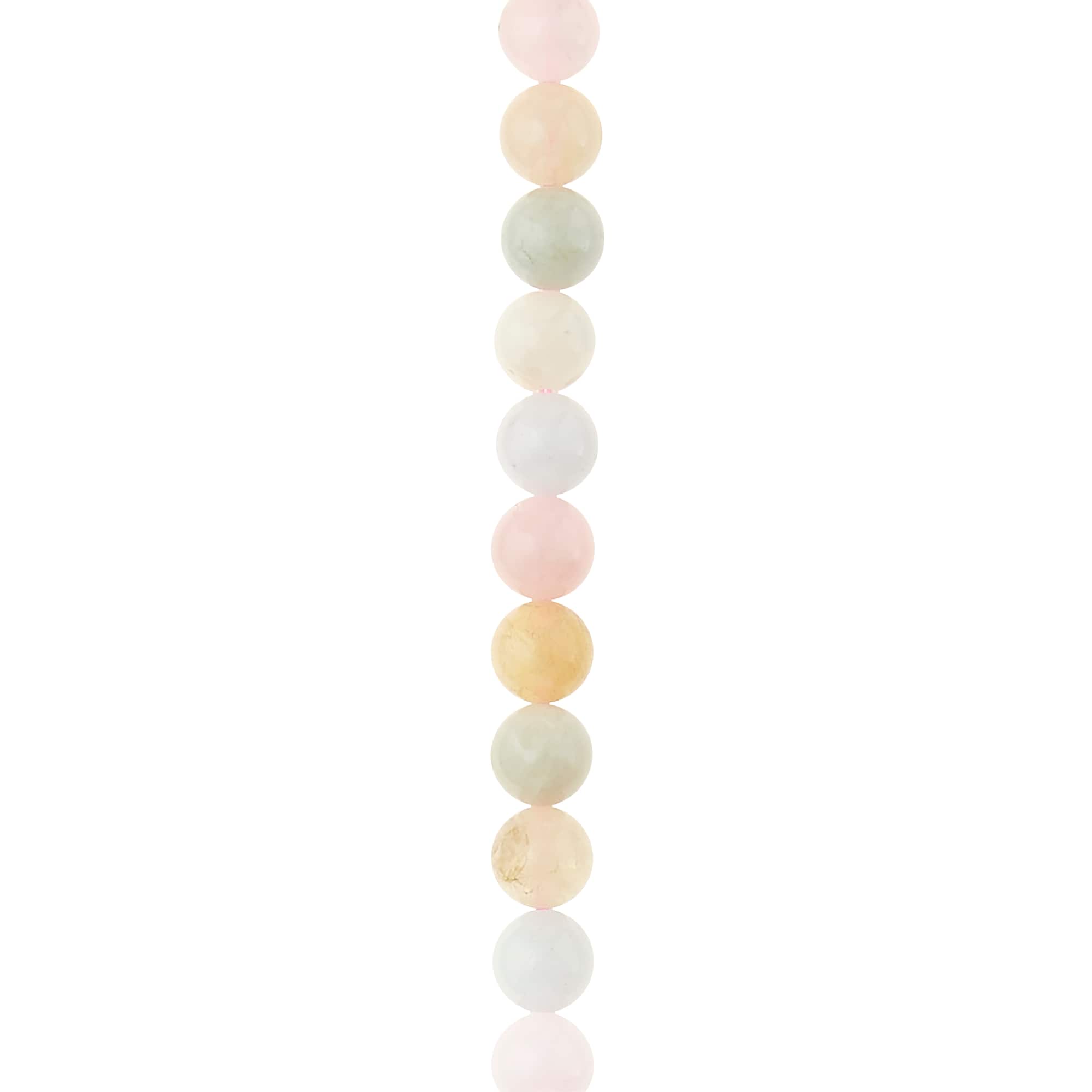 Multicolor Morganite Round Beads, 6mm by Bead Landing™